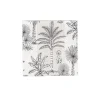Caspari Paper Luncheon Napkins|Southern Palms Flax & White Luncheon Napkins - 20 Per Package