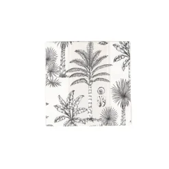 Caspari Paper Cocktail Napkins|Southern Palms Flax & White Cocktail Napkins - 20 Per Package