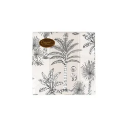 Caspari Paper Cocktail Napkins|Southern Palms Flax & White Cocktail Napkins - 20 Per Package