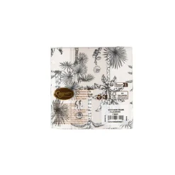 Caspari Paper Cocktail Napkins|Southern Palms Flax & White Cocktail Napkins - 20 Per Package