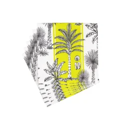 Caspari Paper Cocktail Napkins|Southern Palms Green & White Cocktail Napkins - 20 Per Package