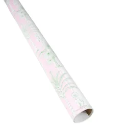 Caspari Wrapping Paper|Southern Palms in Pink & White Gift Wrap - 1 Continuous Roll of Wrapping Paper