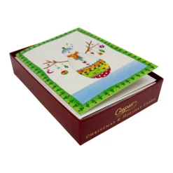 Caspari Christmas And Holiday Cards|Boxed Holiday Cards|Sparkles And Twinkles Small Boxed Christmas Cards - includes 15 cards & envelopes