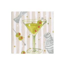 Caspari Paper Cocktail Napkins|Speakeasy Cocktail Napkins - 20 Per Package