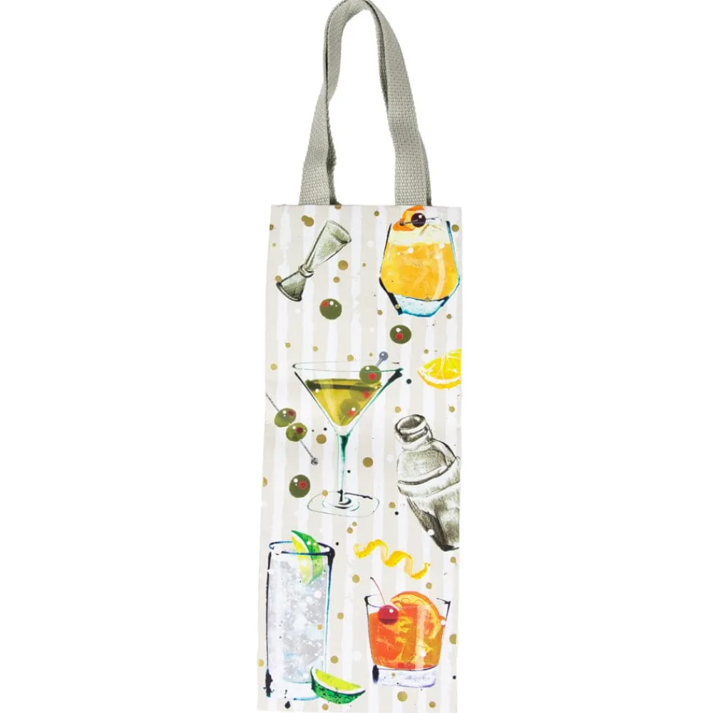 Caspari Gift & Bottle Bags|Speakeasy Wine & Bottle Gift Bags - 1 Each