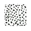 Caspari Paper Salad And Dessert Plates|Spots Square Paper Salad & Dessert Plates in Black - 8 Per Package