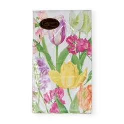 Caspari Paper Guest Towels|Spring Flower Show Guest Towel Napkins - 15 Per Package