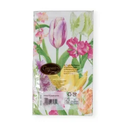 Caspari Paper Guest Towels|Spring Flower Show Guest Towel Napkins - 15 Per Package