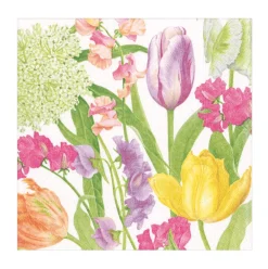 Caspari Paper Luncheon Napkins|Spring Flower Show Luncheon Napkins - 20 Per Package
