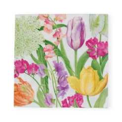 Caspari Paper Cocktail Napkins|Spring Flower Show Paper Cocktail Napkins - 20 per Package
