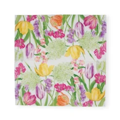 Caspari Paper Cocktail Napkins|Spring Flower Show Paper Cocktail Napkins - 20 per Package