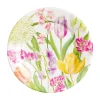 Caspari Paper Salad And Dessert Plates|Spring Flower Show Salad & Dessert Plates - 8 Per Package