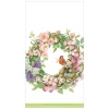 Caspari Easter|Paper Guest Towels|Spring Wreath Paper Guest Towel Napkins - 15 Per Package