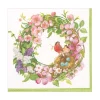 Caspari Easter|Paper Luncheon Napkins|Spring Wreath Paper Luncheon Napkins - 20 Per Package