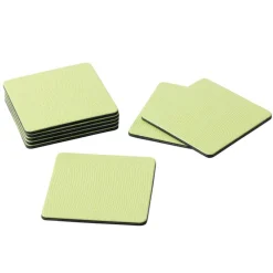 Caspari Cocktail Party|Mother'S Day|Square Lizard Coasters in Green - 8 Per Box