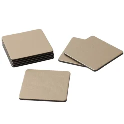 Caspari Christmas Placemats & Coasters|Mother'S Day|Square Lizard Coasters in Platinum - 8 Per Box