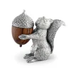 Vagabond House Salt & Pepper Shakers|Squirrel with Wood Acorn Salt & Pepper Set