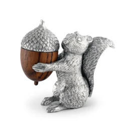 Vagabond House Salt & Pepper Shakers|Squirrel with Wood Acorn Salt & Pepper Set