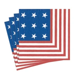 Caspari Fourth Of July|Memorial Day|Star Spangled Paper Luncheon Napkins - 20 Per Package
