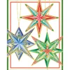 Caspari Christmas And Holiday Cards|Boxed Holiday Cards|Stars Large Boxed Christmas Cards - includes 15 cards & envelopes