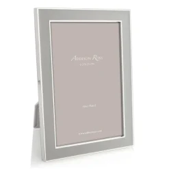 Addison Ross Mother'S Day|Pictures, Frames & Clocks|Stone Grey Enamel 4" x 6" Picture Frame with Silver Trim - 1 Each