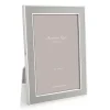 Addison Ross Pictures, Frames & Clocks|Stone Grey Enamel 5" x 7" Picture Frame with Silver Trim - 1 Each
