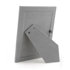 Addison Ross Pictures, Frames & Clocks|Stone Grey Enamel 5" x 7" Picture Frame with Silver Trim - 1 Each