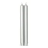 Caspari Holiday Taper Candles|Engagement Party|Straight Taper 10" Candles in Silver - 2 Candles Per Package, 6 Packages Included