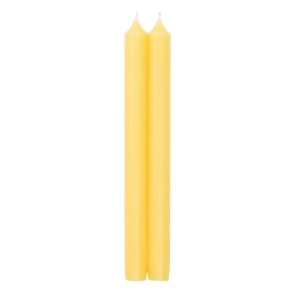 Caspari Easter|Taper Candles|Straight Taper 10" Candles in Yellow - 2 Candles Per Package