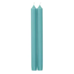 Caspari Baby Shower|Taper Candles|Straight Taper 10" Candles in Turquoise - 2 Candles Per Package, 3 Packages Included