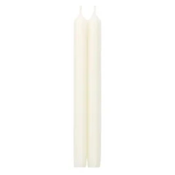 Caspari Holiday Taper Candles|Engagement Party|Straight Taper 10" Candles in White - 2 Candles Per Package, 3 Packages Included