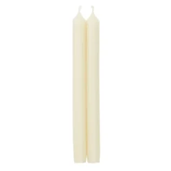 Caspari Holiday Taper Candles|Engagement Party|Straight Taper 10" Candles in Ivory - 2 Candles Per Package, 3 Packages Included