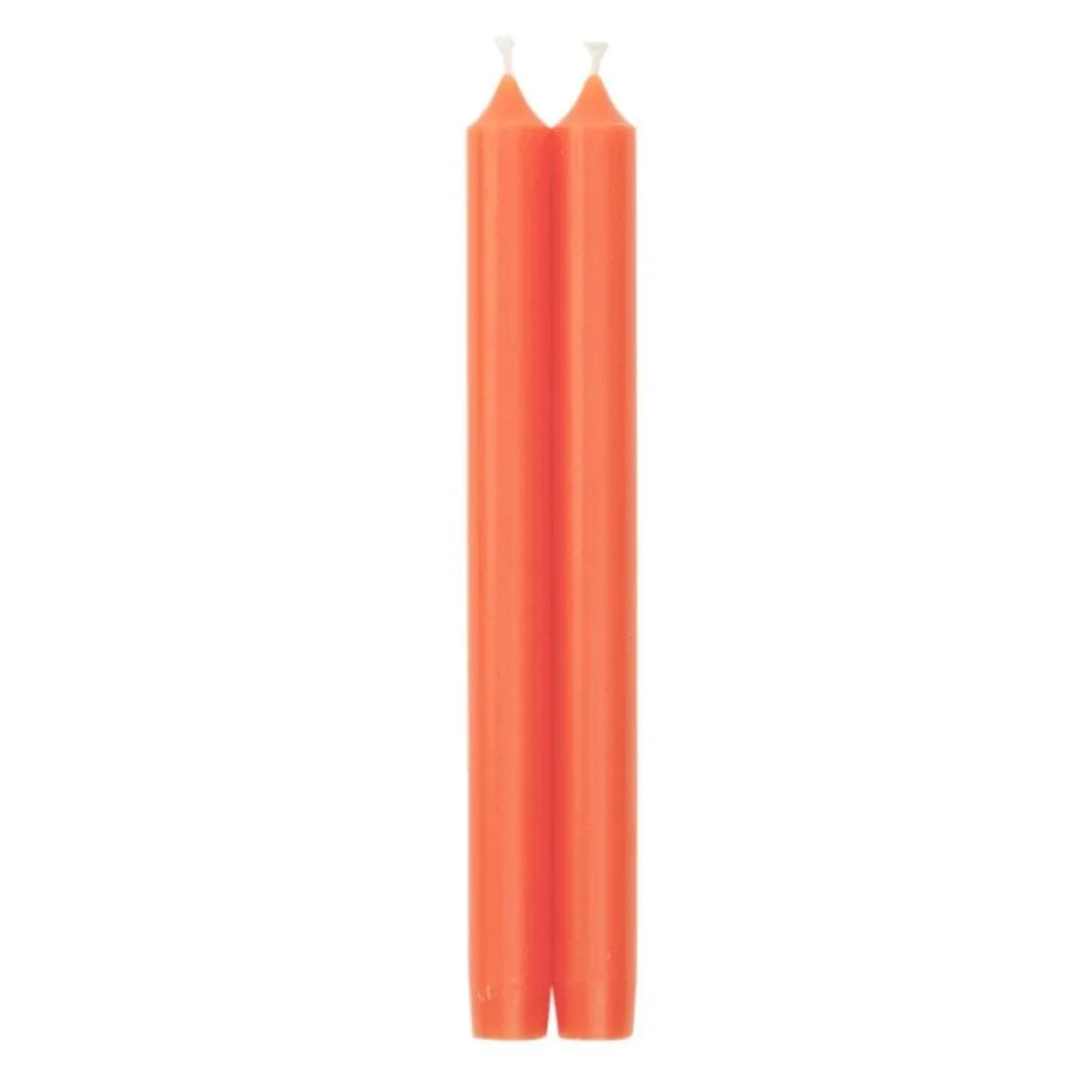 Caspari Graduation Celebration|Bridal Shower|Straight Taper 10" Candles in Orange - 2 Candles Per Package