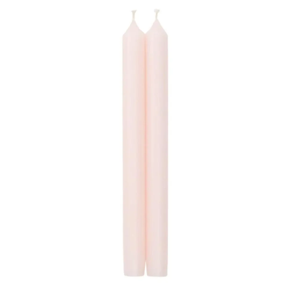 Caspari Bridal Shower|Baby Shower|Straight Taper 10" Candles in Petal Pink - 2 Candles Per Package, 6 Packages Included