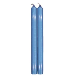 Caspari Hanukkah|Taper Candles|Straight Taper 10" Candles in French Blue - 2 Candles Per Package, 6 Packages Included