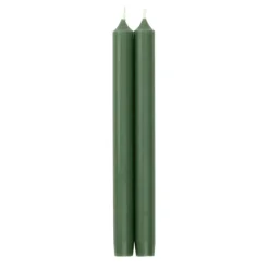 Caspari Holiday Taper Candles|Engagement Party|Straight Taper 10" Candles in Hunter Green - 4 Candles