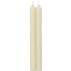 Caspari Holiday Taper Candles|Engagement Party|Straight Taper 12" Candles in Ivory - 2 Candles Per Package