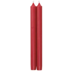 Caspari Holiday Taper Candles|Taper Candles|Straight Taper 12" Candles in Red - 2 Candles Per Package