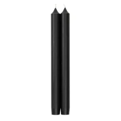 Caspari Engagement Party|Valentine'S Day|Straight Taper 10" Candles in Black - 2 Candles Per Package, 6 Packages Included