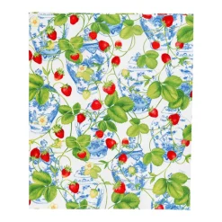 Caspari Memorial Day|Paper Guest Towels|Strawberries And Cream Guest Towel Napkins - 15 Per Package