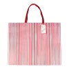 Caspari Christmas Gift & Bottle Bags|Gift & Bottle Bags|Stripes For Days Red & White Gift Bags - 1 Each