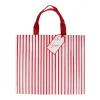 Caspari Christmas Gift & Bottle Bags|Gift & Bottle Bags|Stripes For Days Red/White Gift Bags - 1 Each