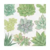Caspari Paper Luncheon Napkins|Succulents Paper Luncheon Napkins - 20 Per Package