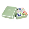 Caspari Boxed Cocktail Napkins|Summer Garden Boxed Paper Cocktail Napkins in White - 40 Per Box