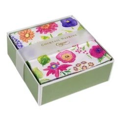 Caspari Bridal Shower|Boxed Cocktail Napkins|Summertime Boxed Cocktail Napkins - 40 Per Box