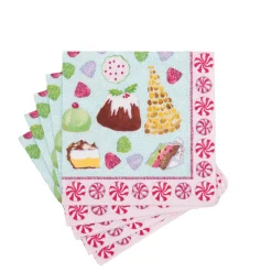 Caspari Paper Cocktail Napkins|Sweets Cocktail Napkins - includes 20 Cocktail Napkins