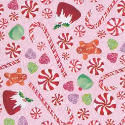 Caspari Christmas Wrapping Paper|Sweets Roll Wrap - includes 1 Roll