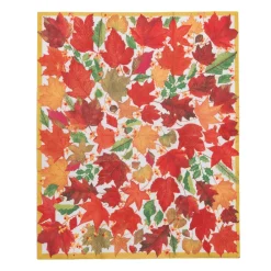 Caspari Paper Guest Towels|Swirling Leaves White Guest Towels - includes 15 Guest Towels