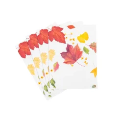 Caspari Place Cards|Swirling Leaves White Place Cards - includes 8 Place Cards