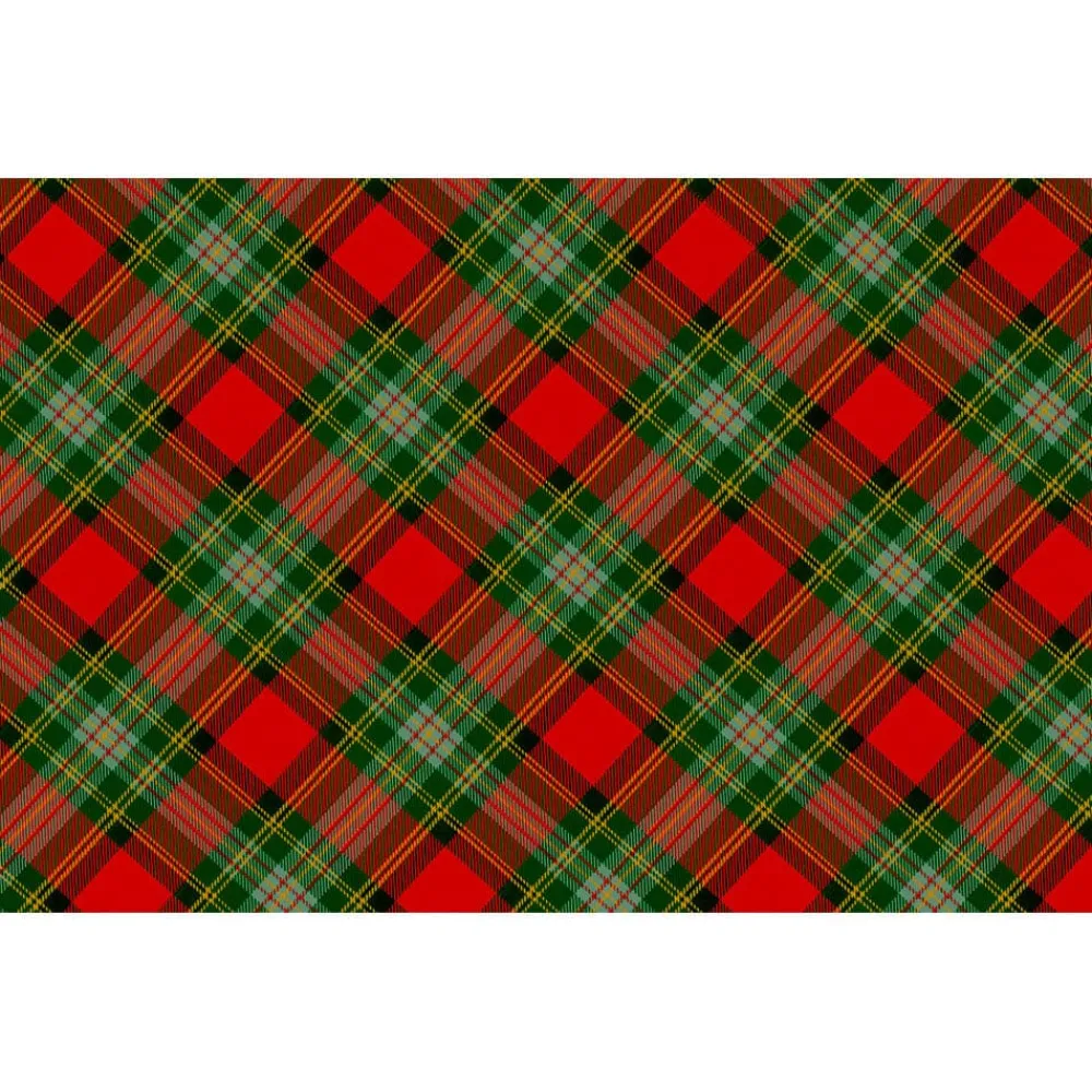 Caspari Place Cards|Tartan Red Foil Place Cards - includes 8 Cards